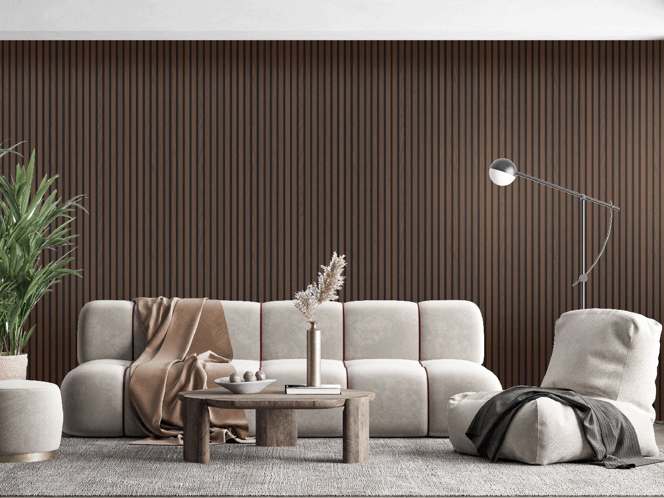 Dark Smoke Oak - Premium Acoustic Panel (240x60cm)