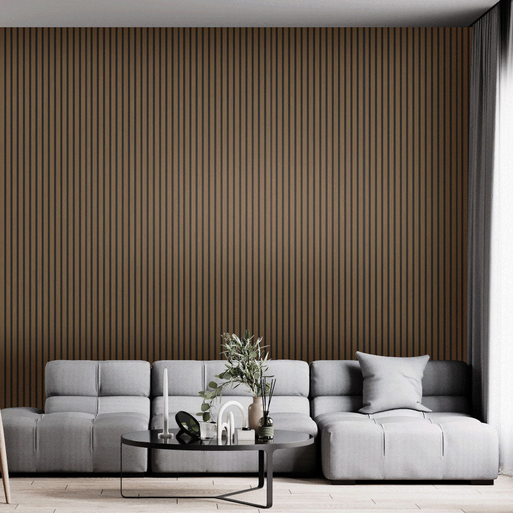 Walnut JK - Premium Acoustic Panel (240x60cm)